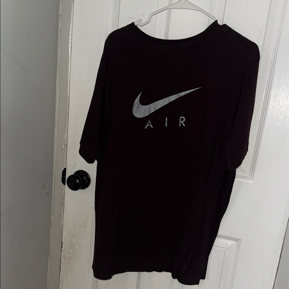 Nike Brown Tee with White Logo